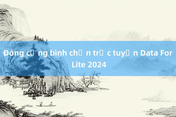 Đóng cổng bình chọn trực tuyến Data For Lite 2024