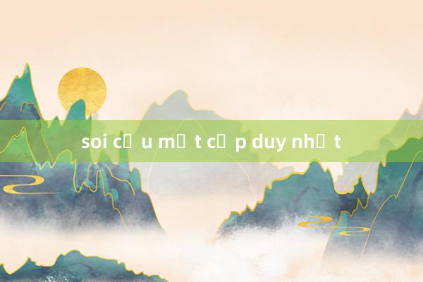 soi cầu một cặp duy nhất